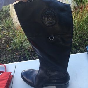 Tall wide calf boots